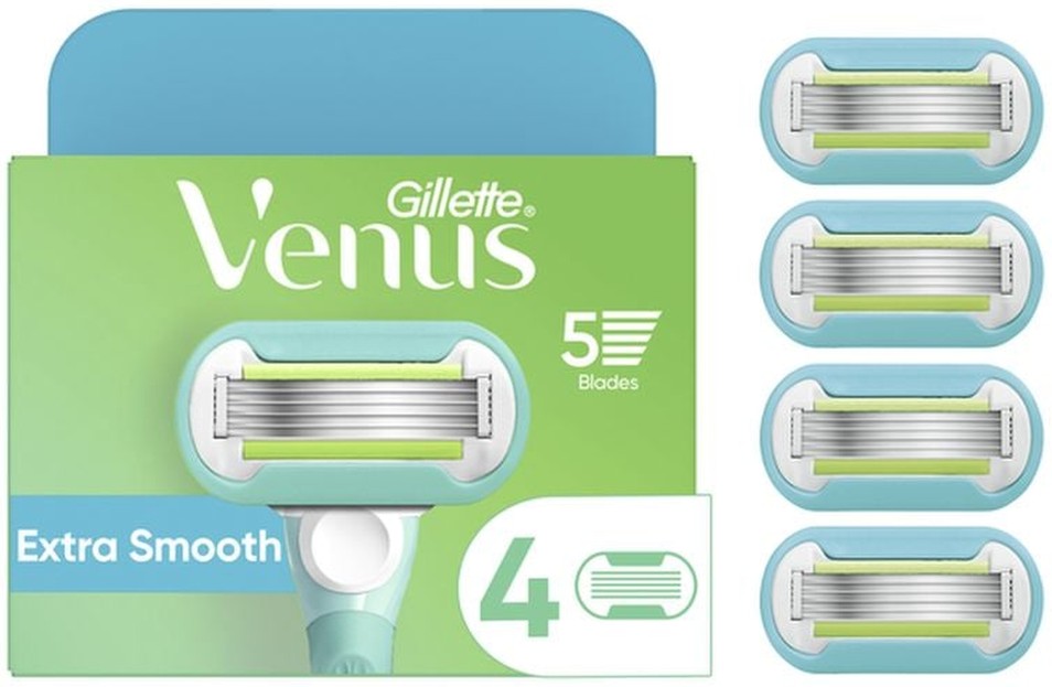 Venus Extra Smooth Women's Razor Blade Refills, 6 Count