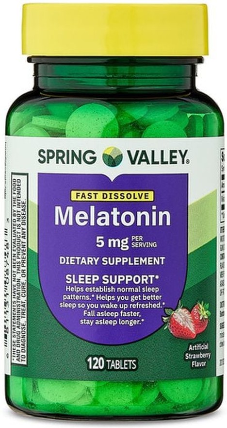 Fast-Dissolve Melatonin Dietary Supplement, 5 mg, 120 count