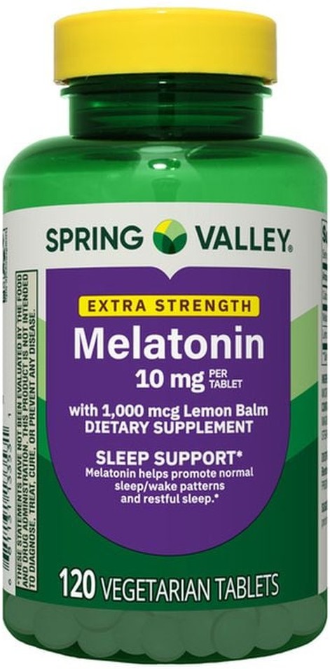 Extra Strength Melatonin Dietary Supplement, 10 mg, 120 count