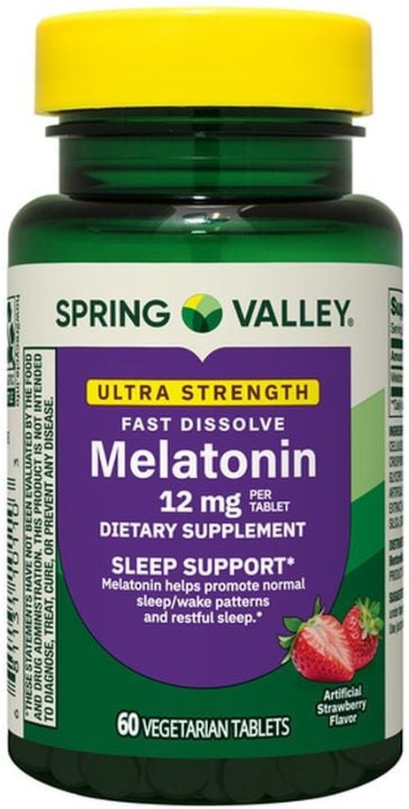 Ultra Strength Melatonin Sleep Support Dietary Supplement Fast-Dissolve Tablets