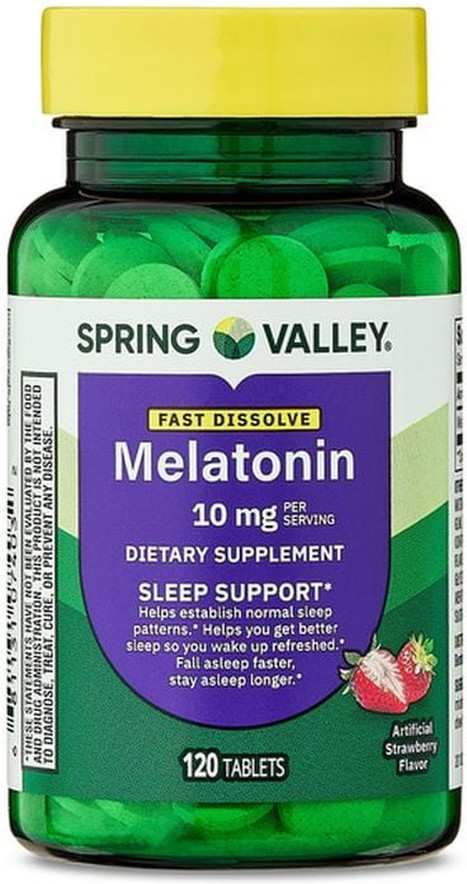 Fast-Dissolve Melatonin Dietary Supplement, 10 mg, 120 count