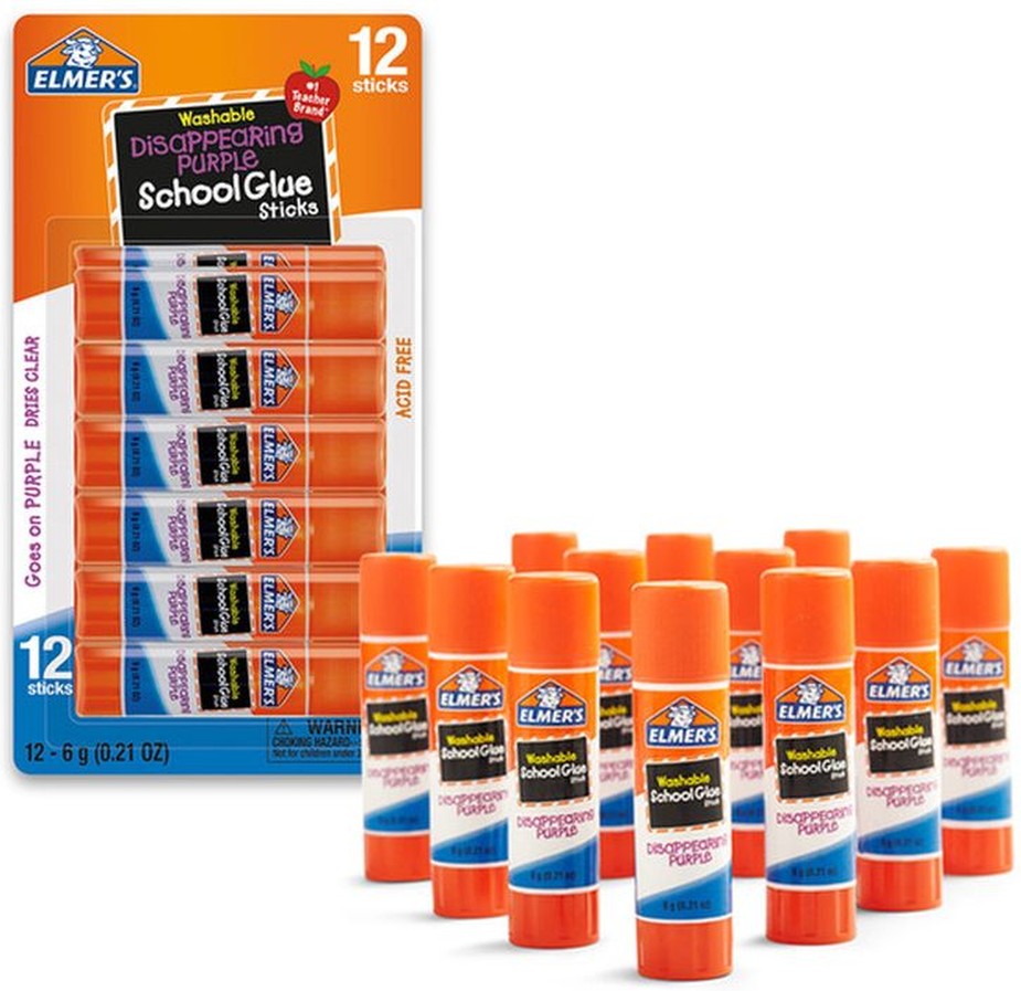 Disappearing Purple School Glue Sticks