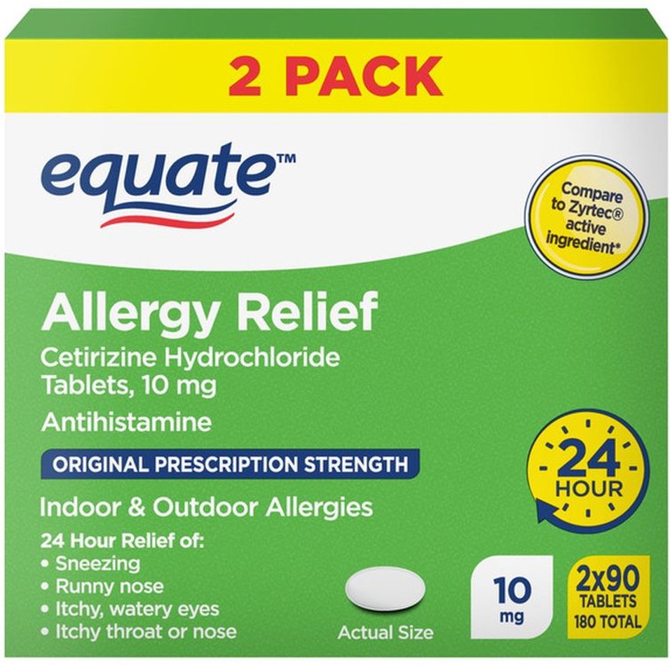 Allergy Relief, Original Prescription Strength, 10 mg, Tablets, Twin Pack