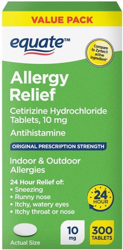 Allergy Relief, Original Prescription Strength, 10 mg, Tablets, Value Pack