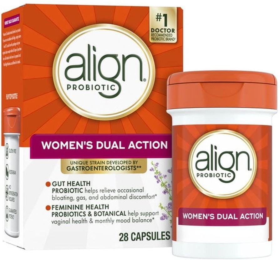Women's Dual Action Capsules, Daily Probiotic Supplement for Feminine Health