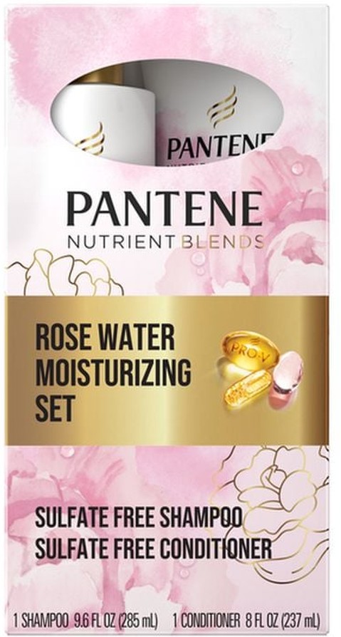 Moisture Boost Rose Water Shampoo And Conditioner For Dry Hair, Sulfate Free