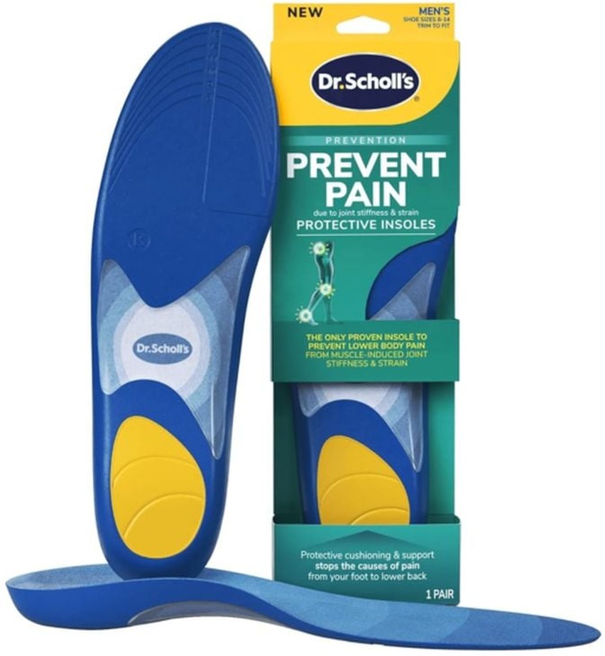 Insoles, Protective, Prevent Pain, Men's, Shoe Sizes 8-14