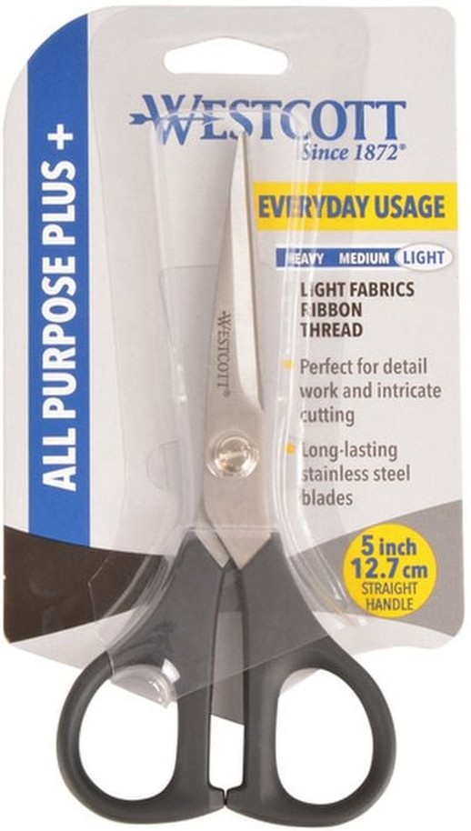 5" All Purpose Plus Black Scissor