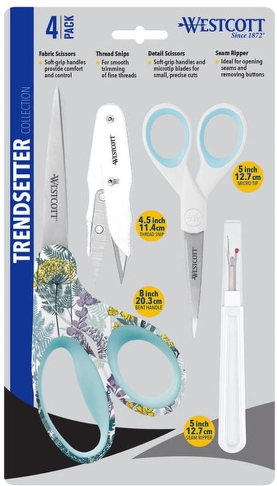 Fashion Set Stainless Steel for Sewing - White & Blue