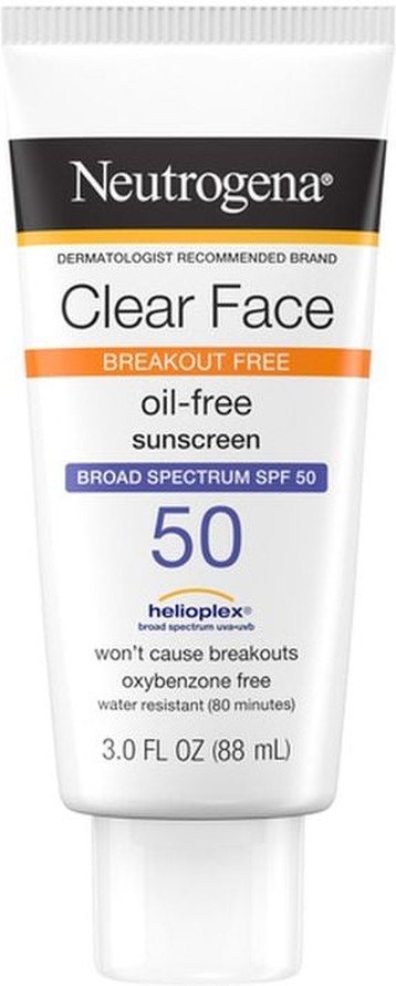Clear Face Liquid Lotion Sunscreen With SPF 50