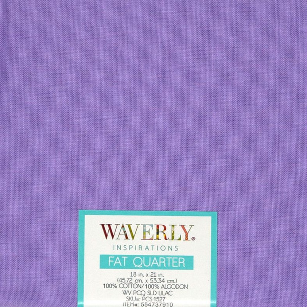 18" x 21" Cotton Fat Quarter Lilac Fabric