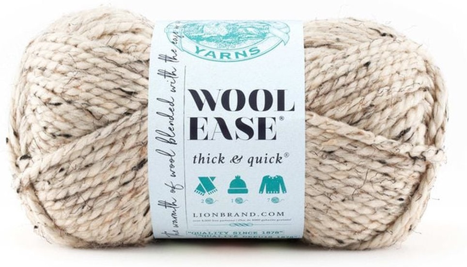 Thick & Quick Oatmeal Wool Ease Yarn