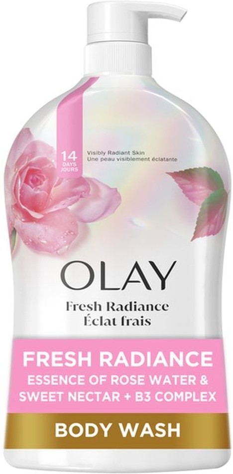 Fresh Outlast Rose Water & Sweet Nectar Body Wash, 33 FL OZ