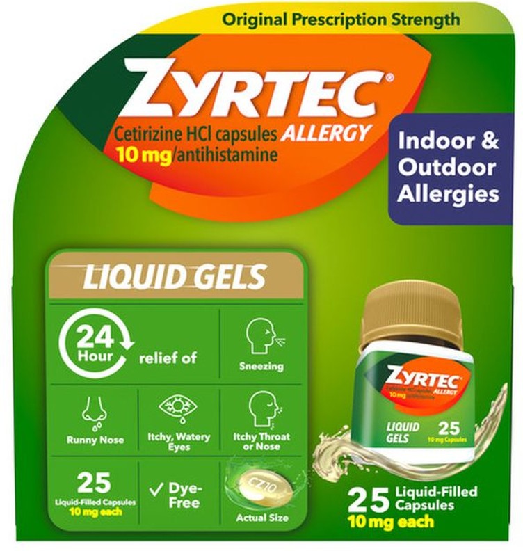 24 Hour Allergy Relief Antihistamine Capsules