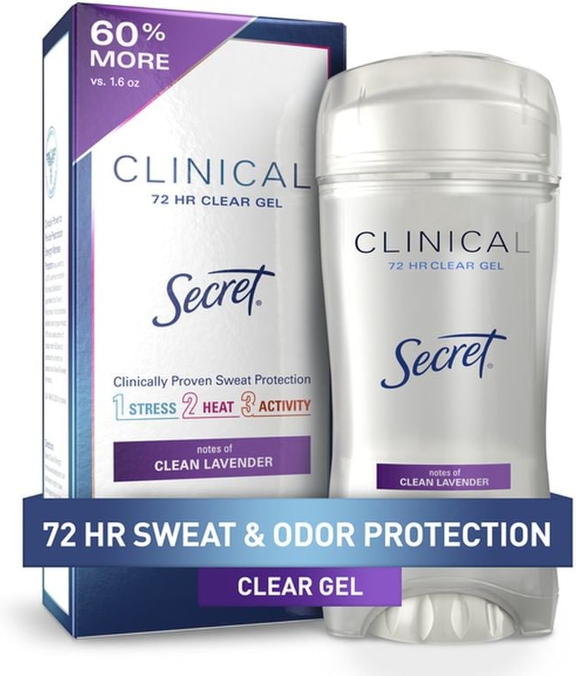 Clinical Strength Clear Gel Antiperspirant and Deodorant, Clean Lavender