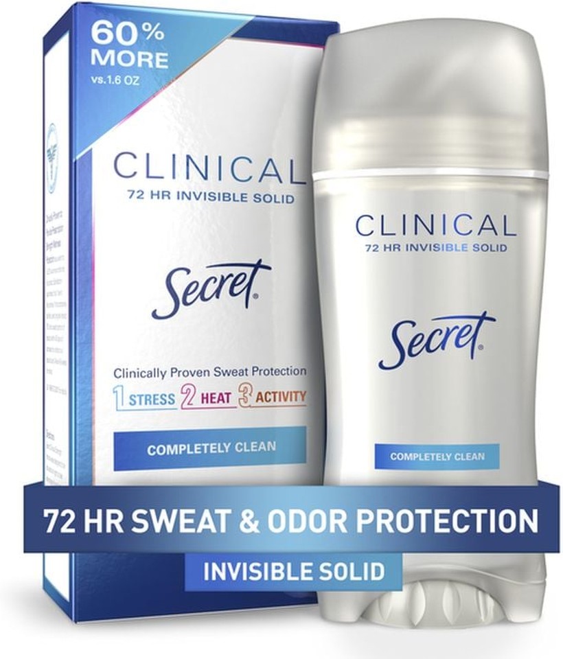 Clinical Strength Invisible Solid Women's Antiperspirant & Deodorant Completely Clean Scent