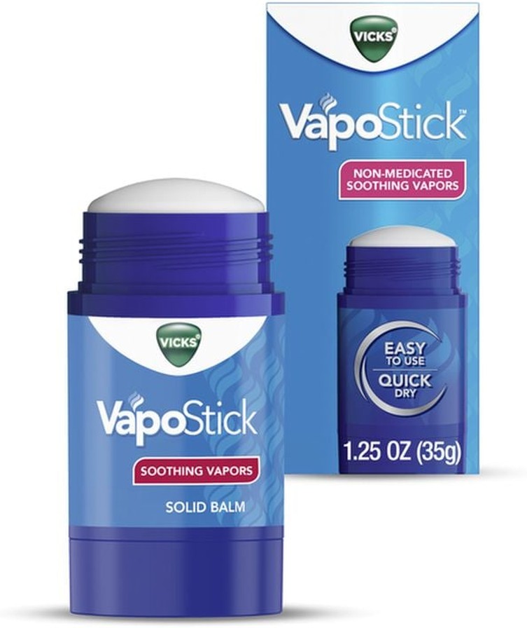 VapoStick, Invisible Solid Balm with Soothing Vapors, Non-Medicated