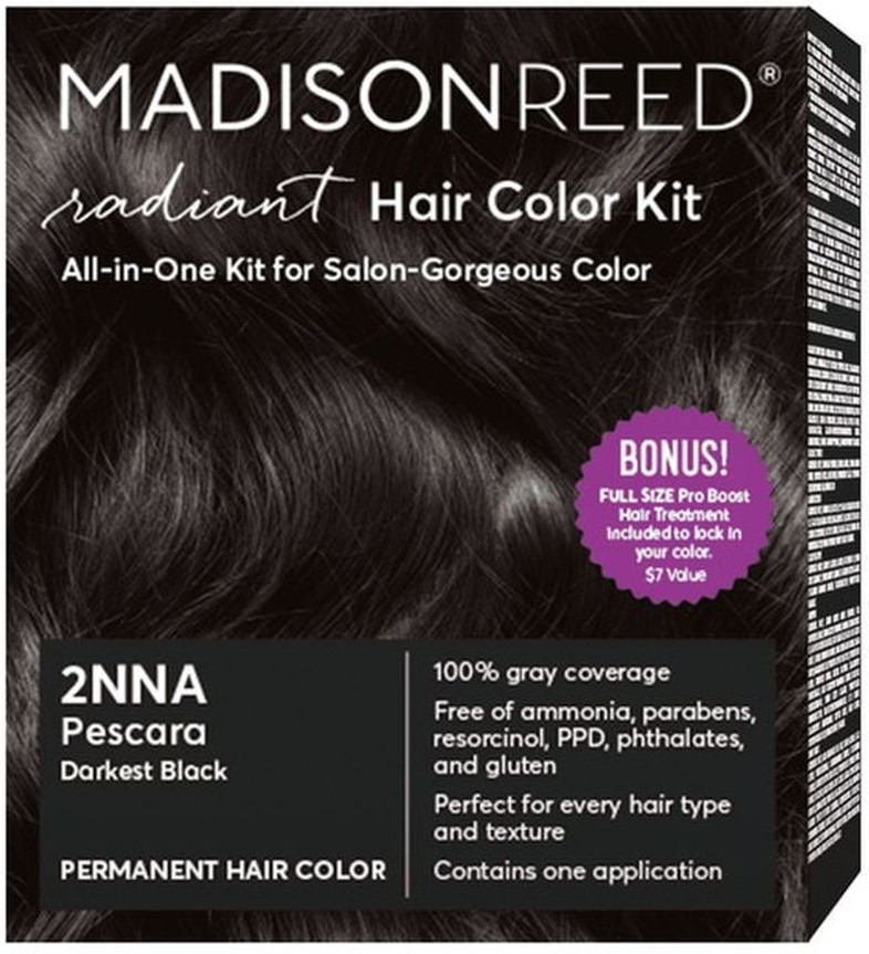 Radiant Hair Color Kit, Pescara Darkest Black 2nna