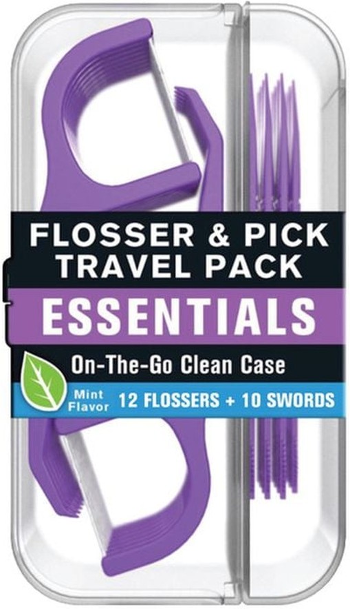 With On-the-Go Clean Case - Mint Flavor - Flossers & Floss Picks Travel Pack