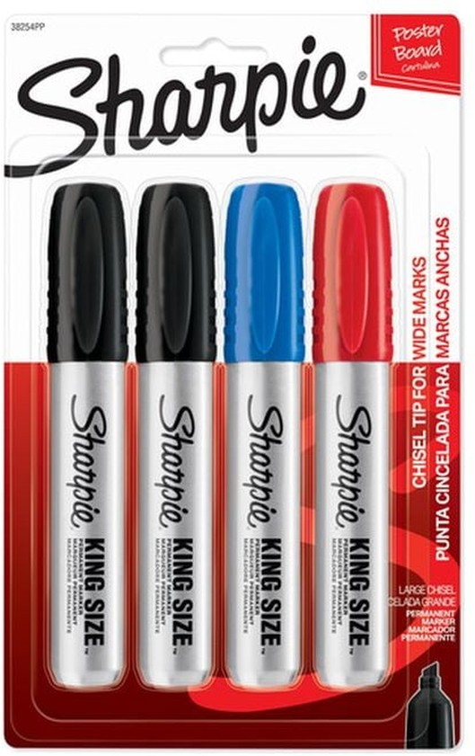 Assorted King Size Permanent Markers