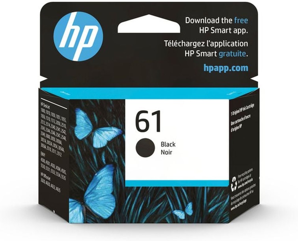 61 Black Ink Cartridge (CH561WN)