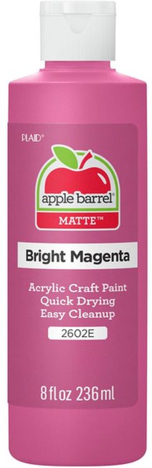 2602E Bright Magenta Matte FInish Acrylic Craft Paint