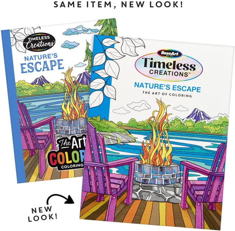 Timeless Creations Nature's Escape New Coloring Book for Adult