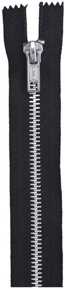 20" Heavy Weight Black Separating Metal Zipper