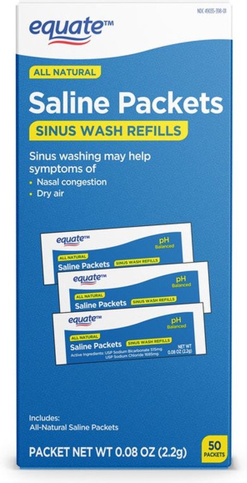 Sinus Wash Refills, Saline Packets