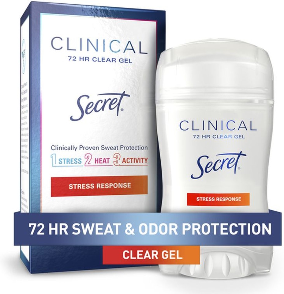 Clinical Strength Clear Gel Antiperspirant and Deodorant, Stress Response
