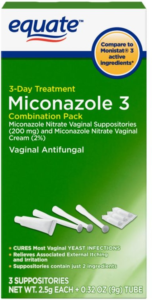 Miconazole Nitrate Vaginal Suppositories & Miconazole Nitrate Cream Combo Pack