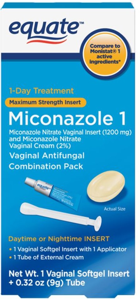 Miconazole 1 Vaginal Antifungal Combination Pack