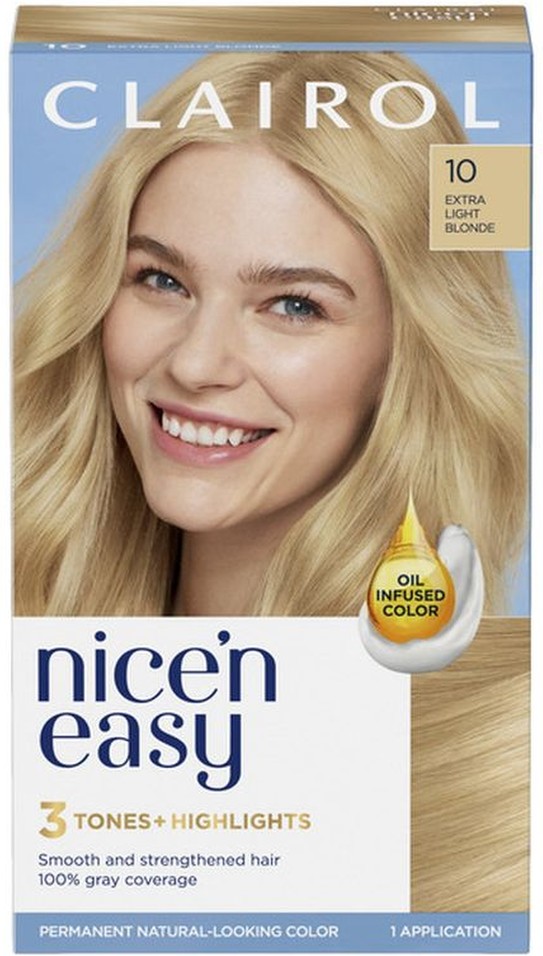 Permanent Hair Color, Extra Light Blonde 10