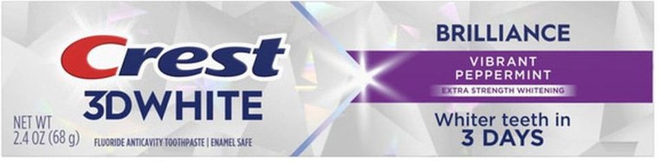 3D White Brilliance Vibrant Peppermint Teeth Whitening Toothpaste