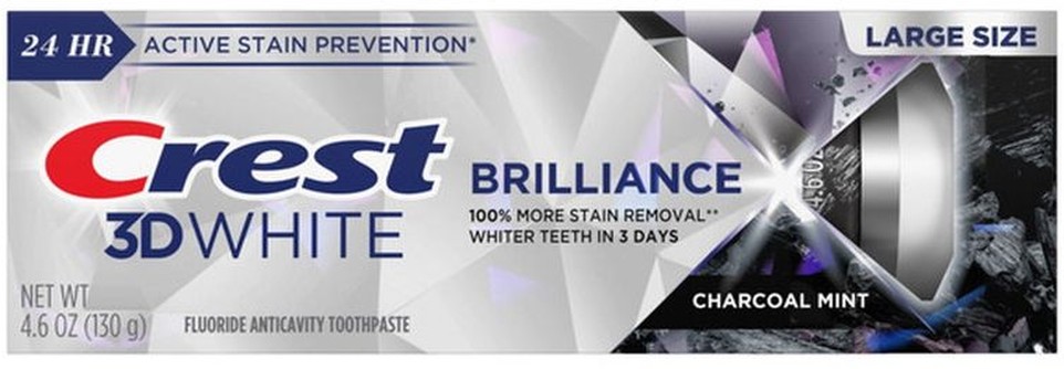 3D White Brilliance Charcoal Teeth Whitening Toothpaste