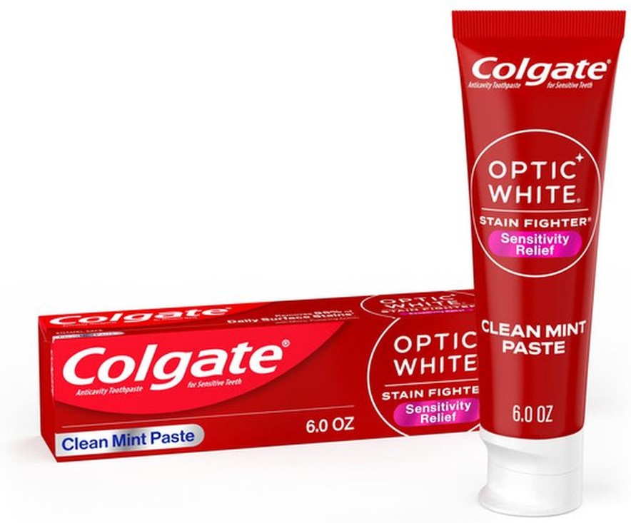 Optic White Mint Paste Anticavity Toothpaste For Sensitive Teeth