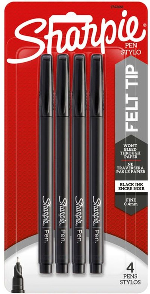 Pens, Fine Point, Black