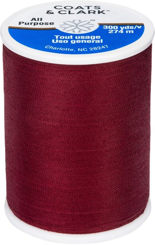 Dark Red Dual Duty All Purpose Thread