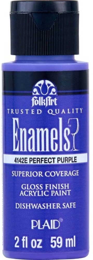 Perfect Purple Gloss Finish Enamel Acrylic Craft Paint