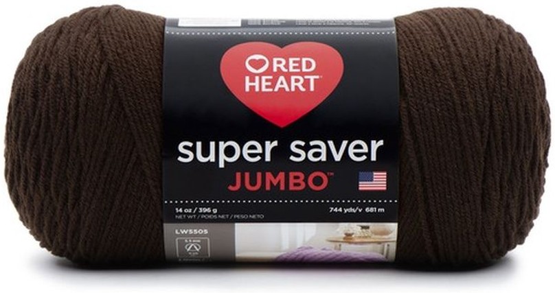 Red Heart Super Saver Coffee Super Saver Acrylic Yarn
