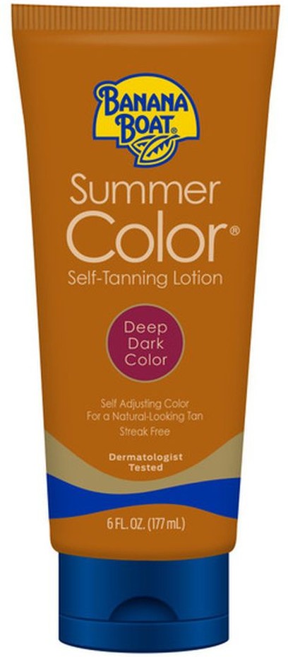 Summer Color Self Tanning Sunless Tinted Lotion, Deep Dark