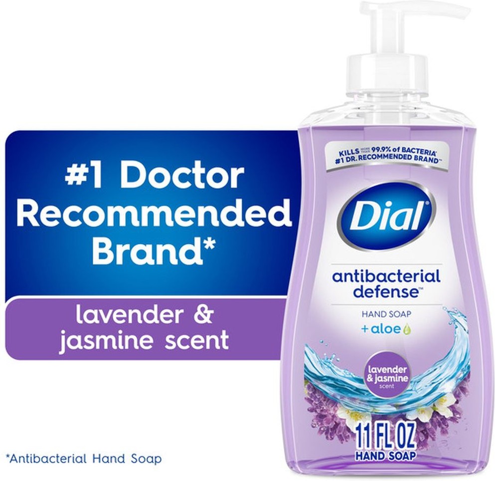 Liquid Hand Soap, Antibacterial, Lavender & Jasmine, Bigger Size
