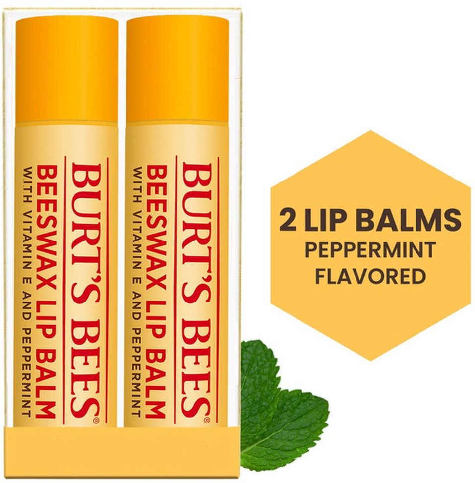 100% Natural Origin Moisturizing Lip Balm, Original Beeswax