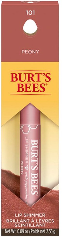 100% Natural Moisturizing Lip Shimmer, Peony