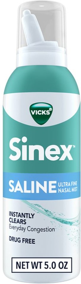Sinex SALINE Ultra Fine Nasal Spray Mist INSTANTLY CLEAR EVERYDAY CONGESTION