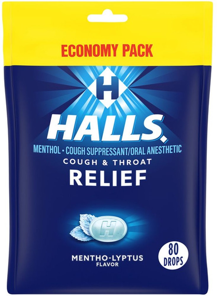 Relief Mentho-Lyptus Cough Suppressant Oral Anesthetic Menthol Drops