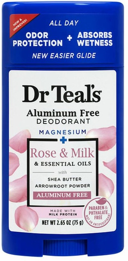 Aluminum Free Deodorant, Rose & Milk