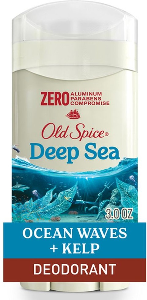 Men's Deodorant Aluminum-Free Deep Sea with Ocean Elements