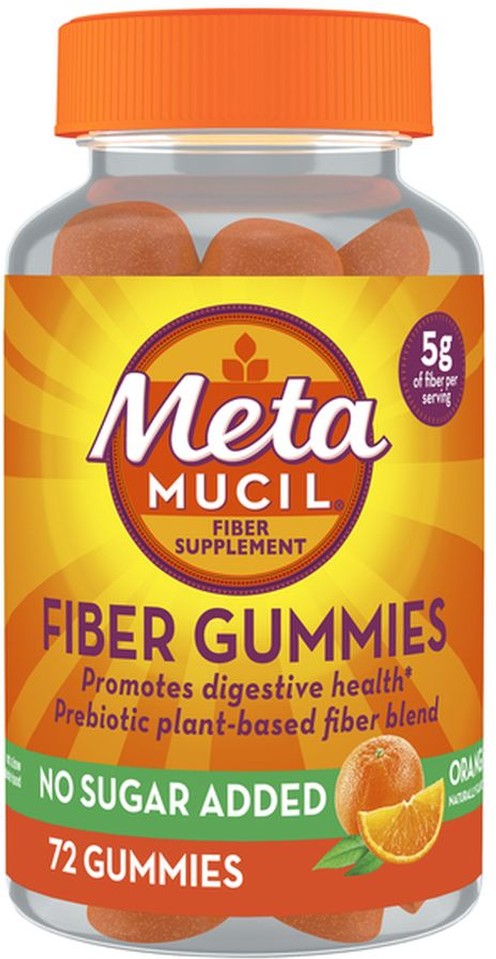 Fiber Supplement Gummies, Sugar Free Orange Flavor