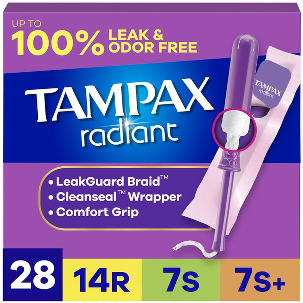 Radiant Tampons, Regular/Super/Super Plus